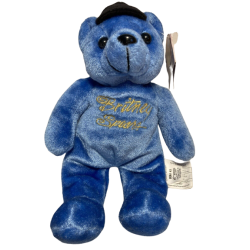 Blue teddy bear (yellow...