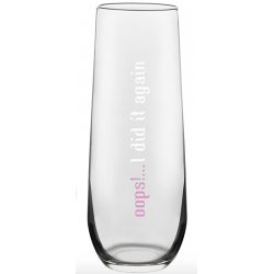 Flute à champagne "Oops !"...