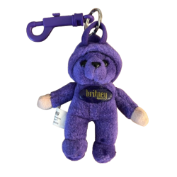 Purple teddy bear keychain...