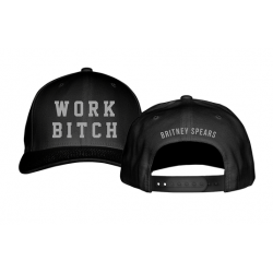 WORK BITCH black & grey cap