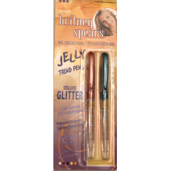 Set of 2 jelly glitter pens...